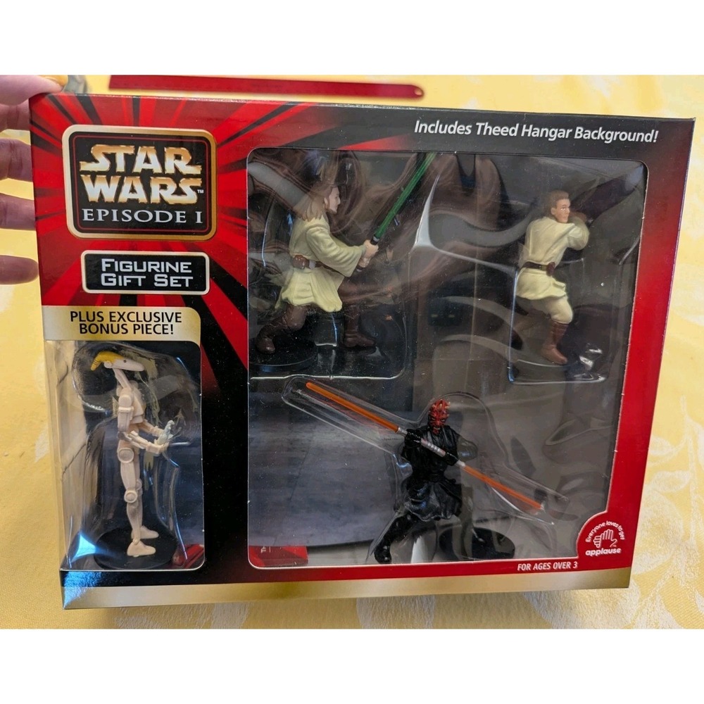 Star Wars Episode 1 Figurine Gift Set Darth Maul, Obi-Wan Kenobi, Qui-Gon Jinn